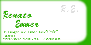 renato emmer business card